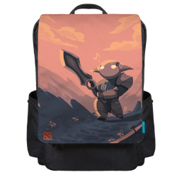 Rogue Knight at Your Service Backpack Flap